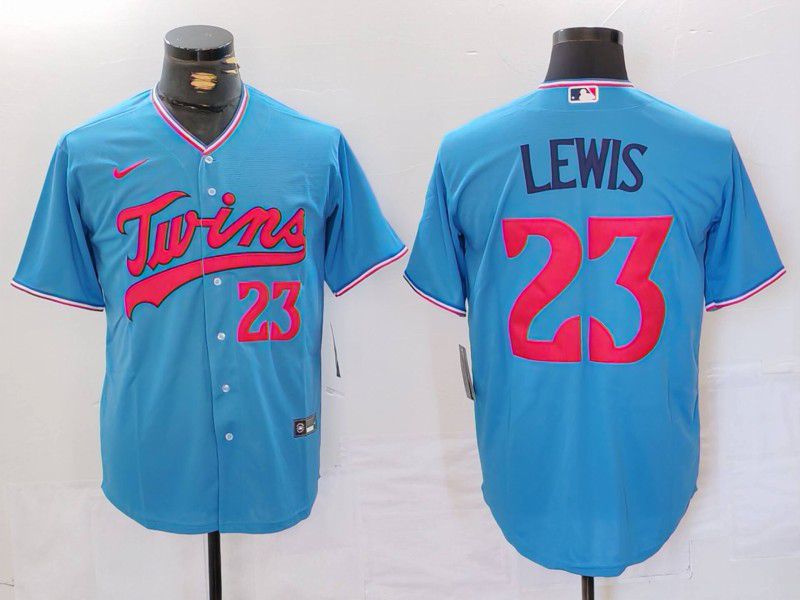 Men Minnesota Twins #23 Lewis Light Blue Game 2024 Nike MLB Jersey style 1->minnesota twins->MLB Jersey